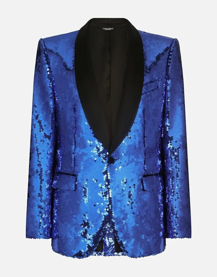 Dolce and Gabbana Suits And Blazers Men Sequined Singlebreasted Siciliafit Tuxedo Suit Multicolor Dolce and Gabbana Suits And Blazers Men Sequined Singlebreasted Siciliafit Tuxedo Suit Multicolor