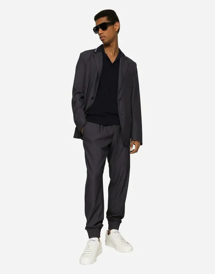 Dolce and Gabbana Suits And Blazers Men Virgin Wool Portofinofit Jacket Blue Dolce and Gabbana Suits And Blazers Men Virgin Wool Portofinofit Jacket Blue