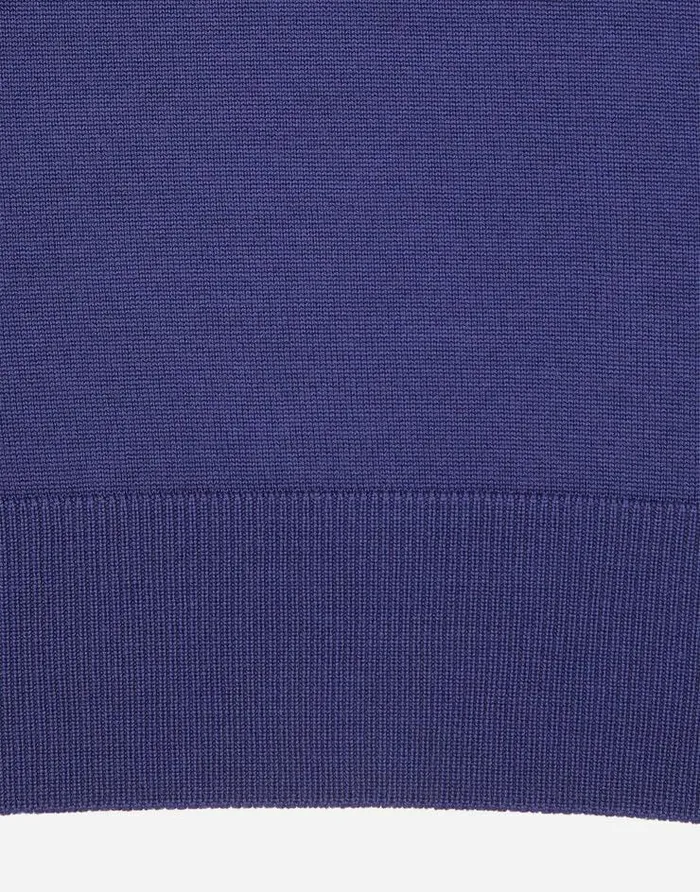 Dolce and Gabbana Sweaters And Cardigans Men Wool Poloshirt With Branded Tag Blue Dolce and Gabbana Sweaters And Cardigans Men Wool Poloshirt With Branded Tag Blue