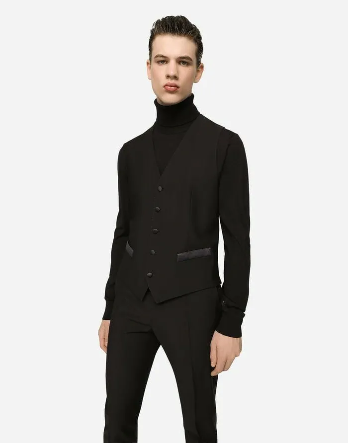 Dolce and Gabbana Sweaters And Cardigans Men Wool Turtleneck Sweater With Branded Tag Blue Dolce and Gabbana Sweaters And Cardigans Men Wool Turtleneck Sweater With Branded Tag Blue