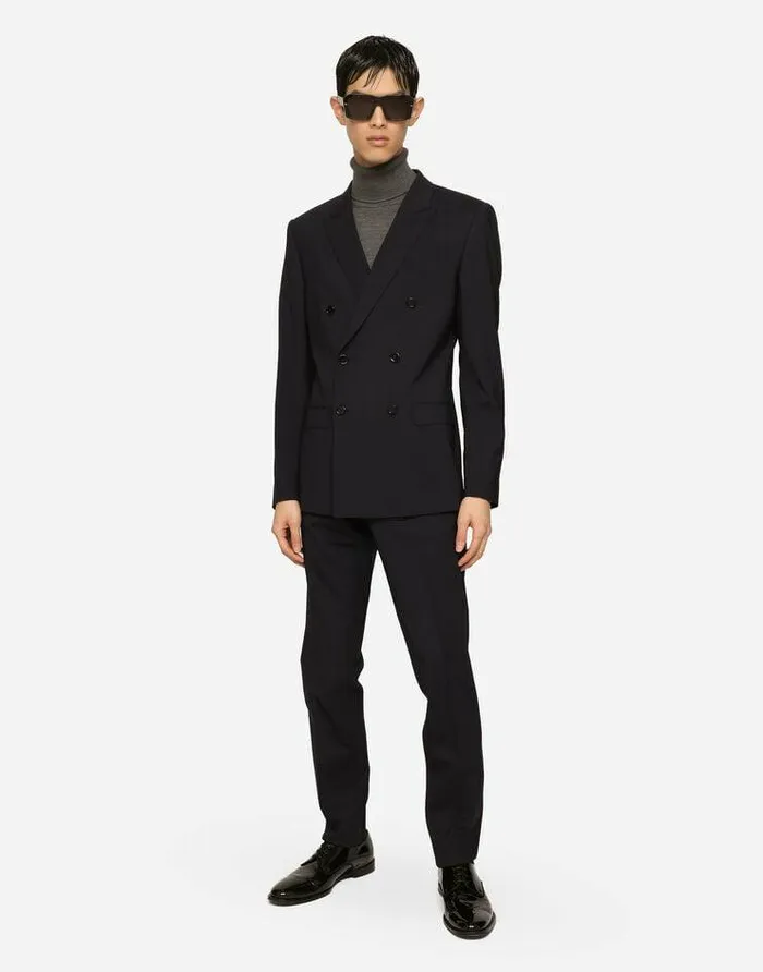 Dolce and Gabbana Sweaters And Cardigans Men Wool Turtleneck Sweater With Branded Tag Grey Dolce and Gabbana Sweaters And Cardigans Men Wool Turtleneck Sweater With Branded Tag Grey