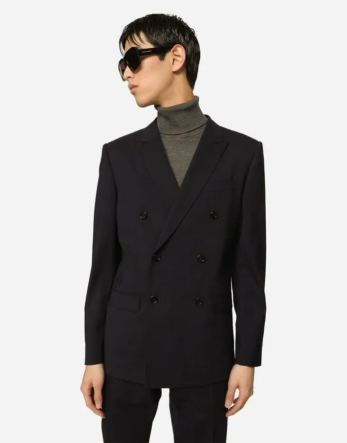 Dolce and Gabbana Sweaters And Cardigans Men Wool Turtleneck Sweater With Branded Tag Grey Dolce and Gabbana Sweaters And Cardigans Men Wool Turtleneck Sweater With Branded Tag Grey