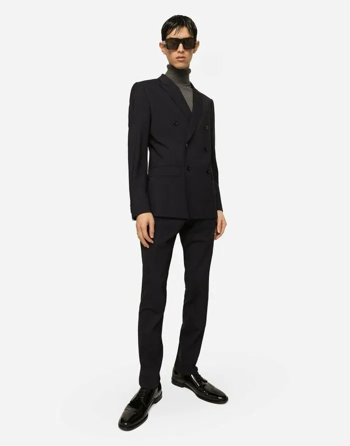 Dolce and Gabbana Sweaters And Cardigans Men Wool Turtleneck Sweater With Branded Tag Grey Dolce and Gabbana Sweaters And Cardigans Men Wool Turtleneck Sweater With Branded Tag Grey