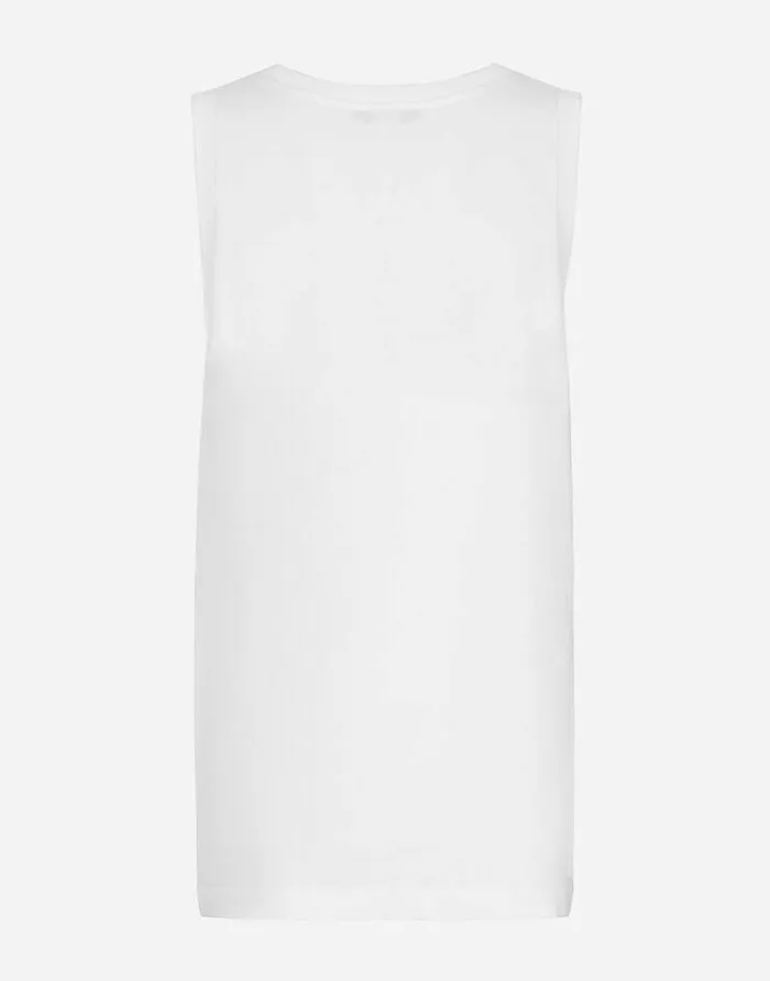 Dolce and Gabbana TShirts And Polos Men Jersey Singlet With Branded Tag White Dolce and Gabbana TShirts And Polos Men Jersey Singlet With Branded Tag White