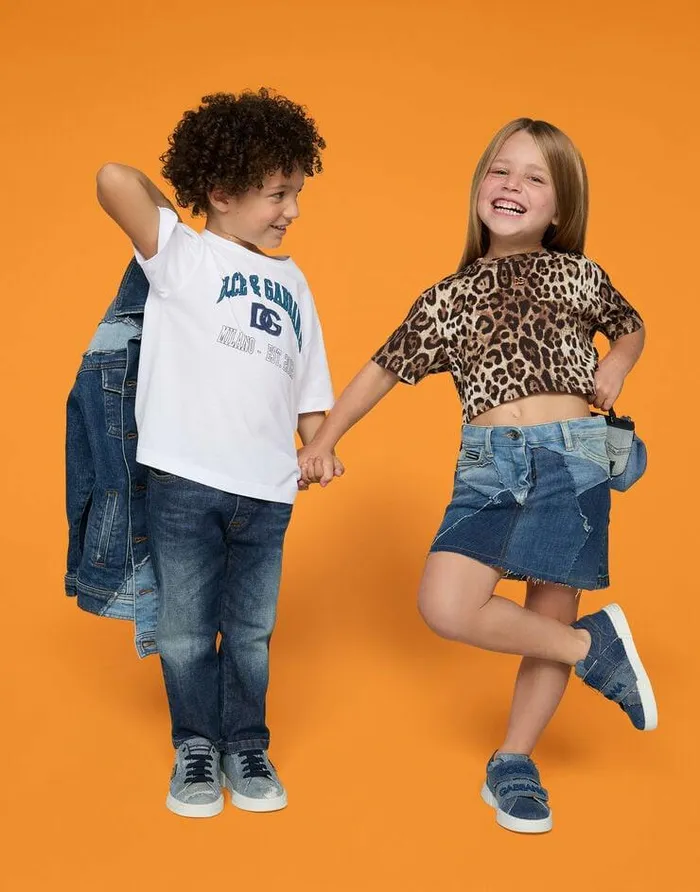 Dolce and Gabbana TShirts And Sweatshirts Children Leopardprint Jersey Tshirt Animal Print Dolce and Gabbana TShirts And Sweatshirts Children Leopardprint Jersey Tshirt Animal Print