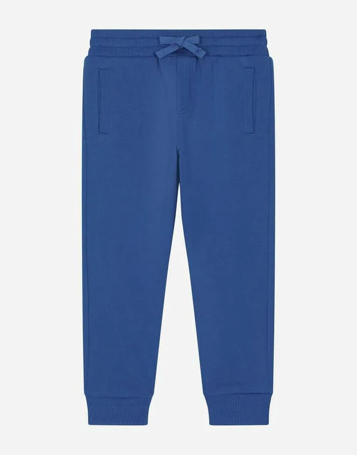 Dolce and Gabbana Trousers And Shorts Children Jersey Jogging Pants With Branded Tag Turquoise Dolce and Gabbana Trousers And Shorts Children Jersey Jogging Pants With Branded Tag Turquoise