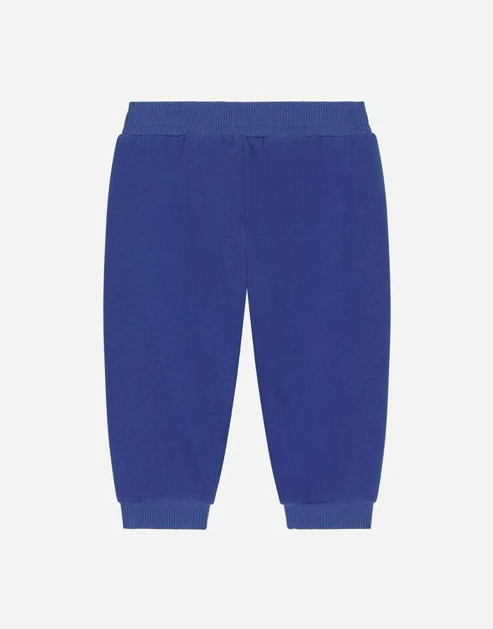 Dolce and Gabbana Trousers And Shorts Children Jersey Jogging Pants With Logo Tag Blue Dolce and Gabbana Trousers And Shorts Children Jersey Jogging Pants With Logo Tag Blue