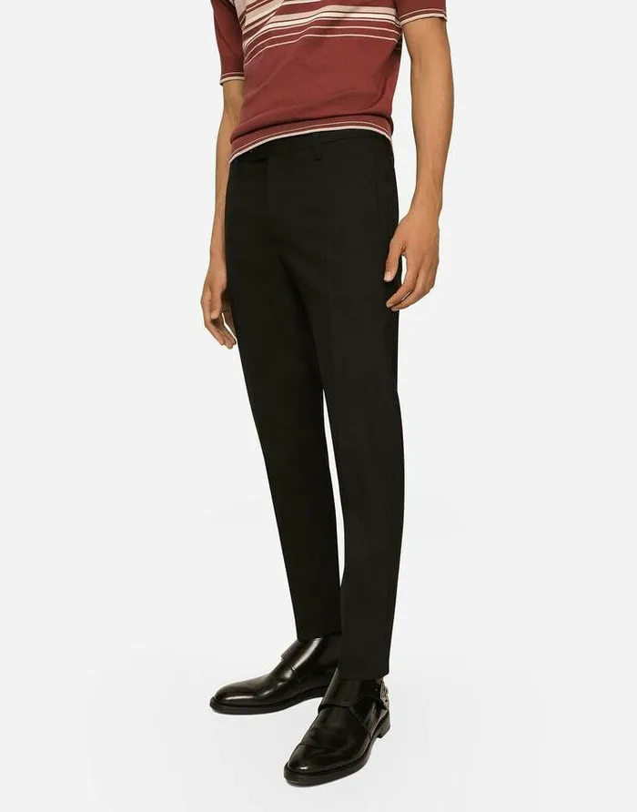 Dolce and Gabbana Trousers And Shorts Men Cashmere And Silk Pants Black Dolce and Gabbana Trousers And Shorts Men Cashmere And Silk Pants Black