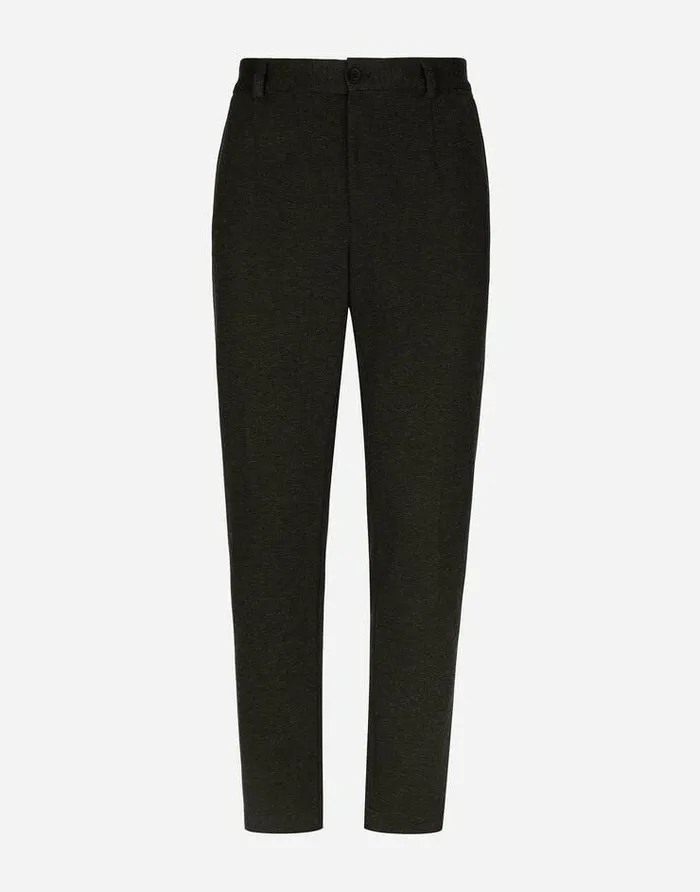 Dolce and Gabbana Trousers And Shorts Men Dotted Jersey Pants Multicolor