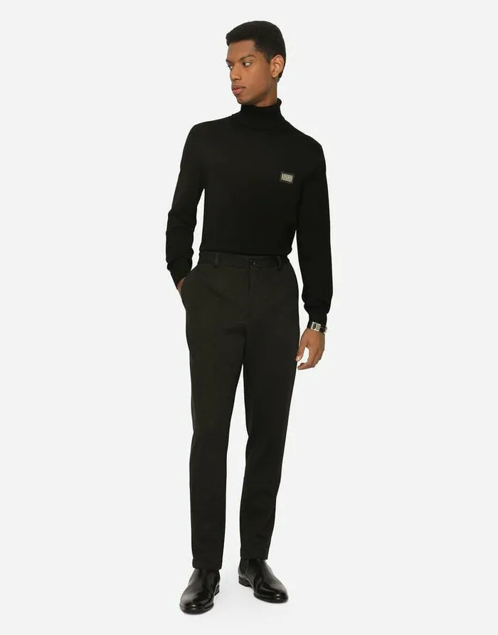Dolce and Gabbana Trousers And Shorts Men Dotted Jersey Pants Multicolor Dolce and Gabbana Trousers And Shorts Men Dotted Jersey Pants Multicolor