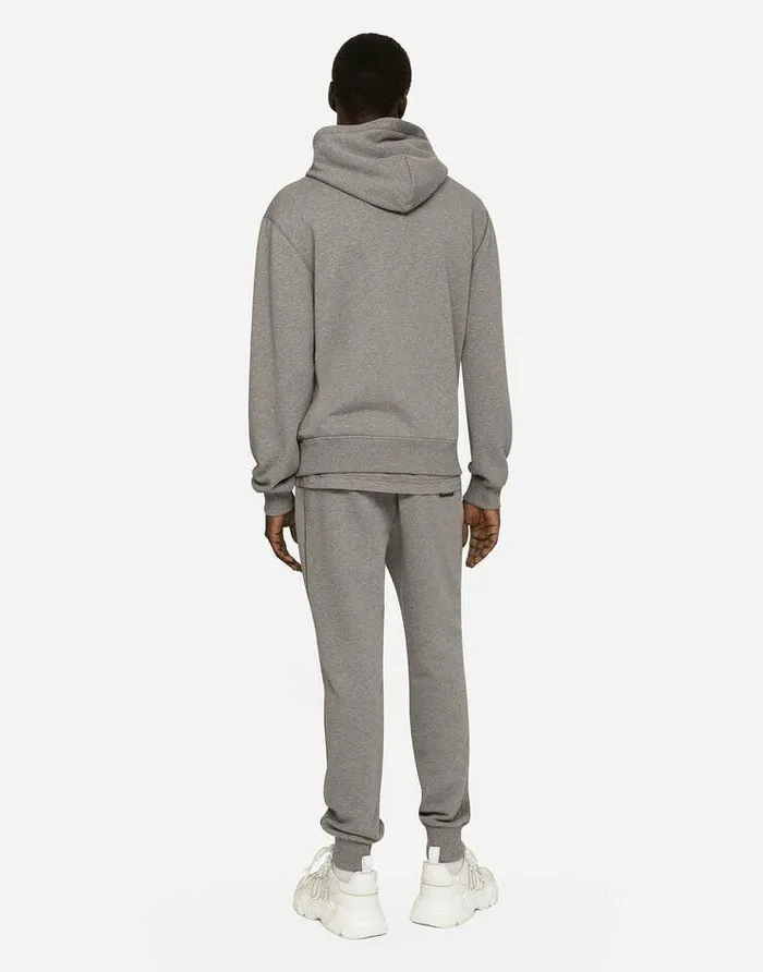 Dolce and Gabbana Trousers And Shorts Men Jersey Jogging Pants With Branded Tag Grey Dolce and Gabbana Trousers And Shorts Men Jersey Jogging Pants With Branded Tag Grey
