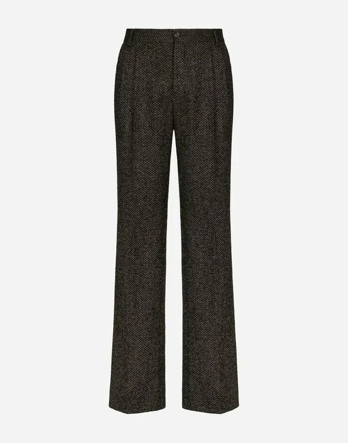 Dolce and Gabbana Trousers And Shorts Men Stretch Alpaca And Wool Straightleg Pants Multicolor Dolce and Gabbana Trousers And Shorts Men Stretch Alpaca And Wool Straightleg Pants Multicolor