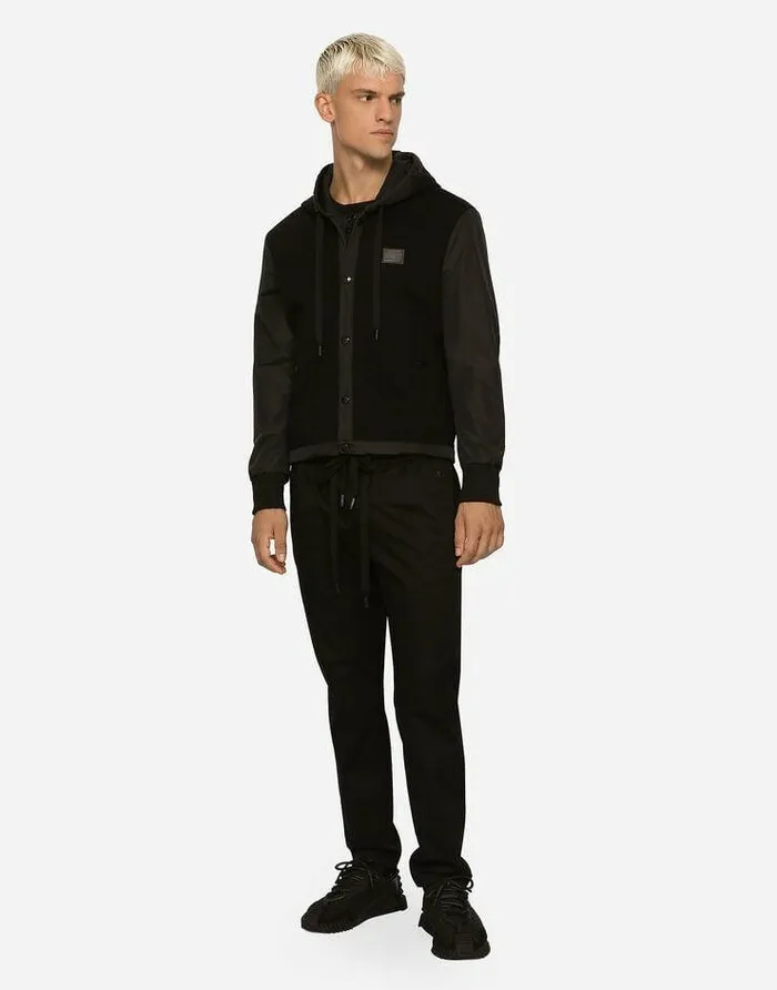 Dolce and Gabbana Trousers And Shorts Men Stretch Cotton Jogging Pants With Tag Black Dolce and Gabbana Trousers And Shorts Men Stretch Cotton Jogging Pants With Tag Black