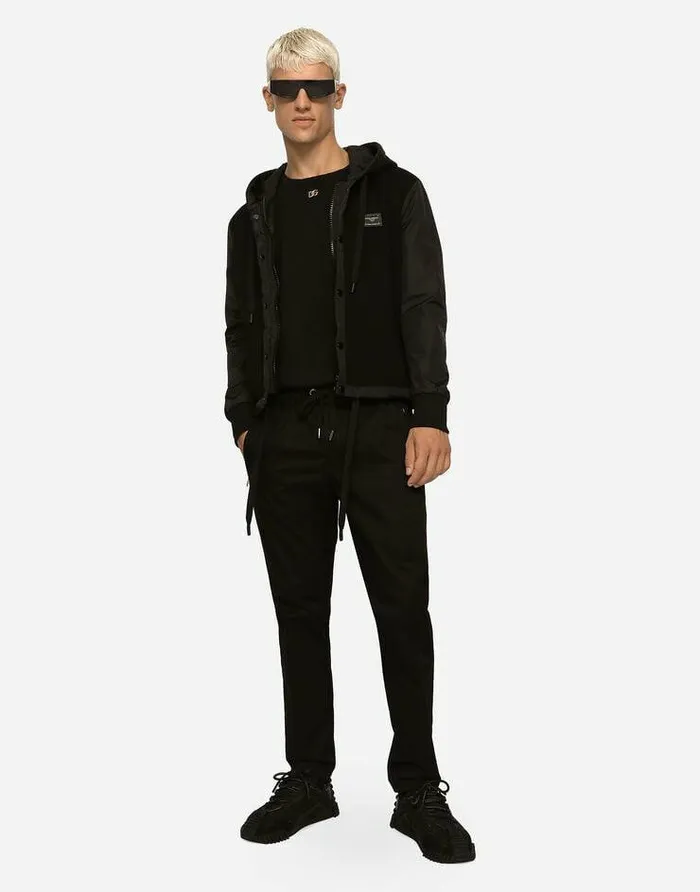 Dolce and Gabbana Trousers And Shorts Men Stretch Cotton Jogging Pants With Tag Black Dolce and Gabbana Trousers And Shorts Men Stretch Cotton Jogging Pants With Tag Black