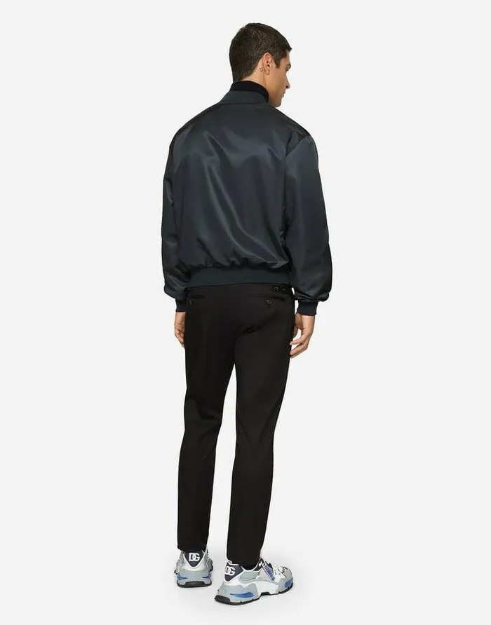 Dolce and Gabbana Trousers And Shorts Men Stretch Cotton Pants Blue