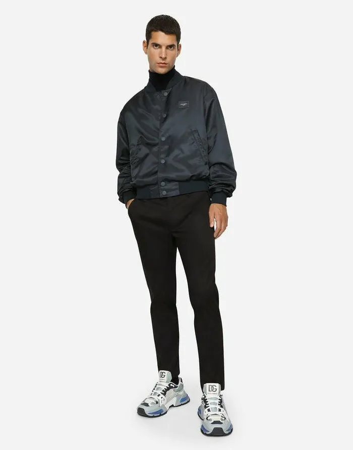 Dolce and Gabbana Trousers And Shorts Men Stretch Cotton Pants Blue
