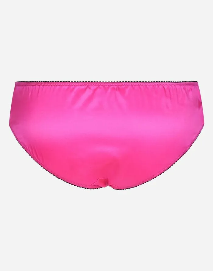 Dolce and Gabbana Underwear Women Satin Panties Fuchsia Dolce and Gabbana Underwear Women Satin Panties Fuchsia