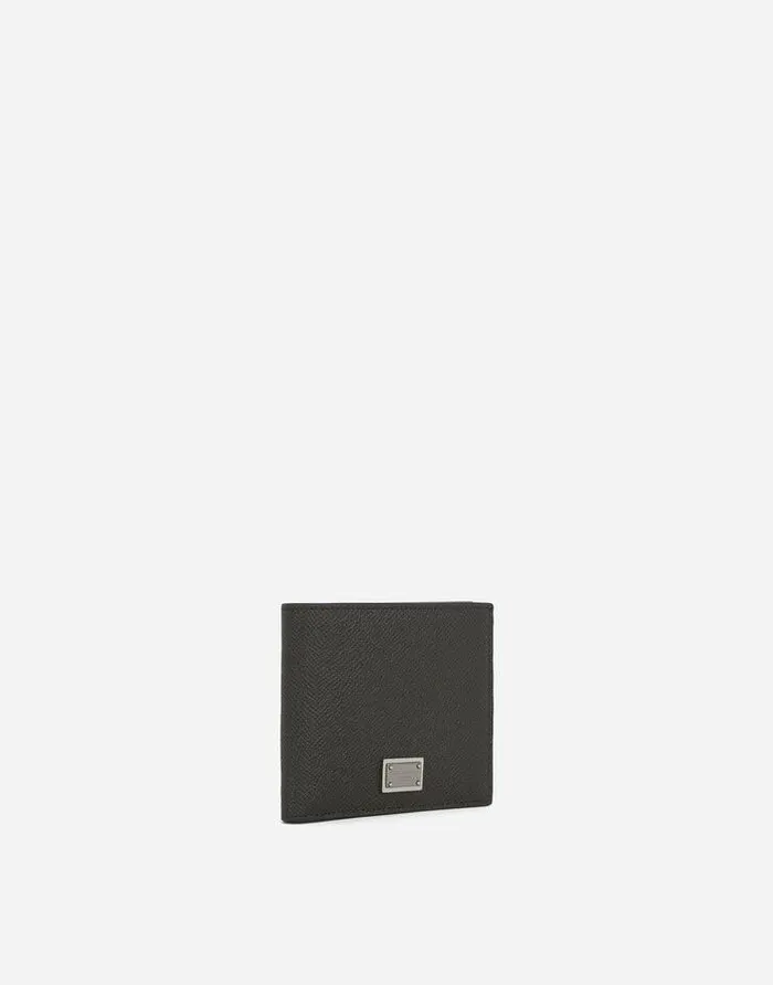 Dolce and Gabbana Wallets And Small Leather Goods Men Dauphine Calfskin Wallet Grey Dolce and Gabbana Wallets And Small Leather Goods Men Dauphine Calfskin Wallet Grey