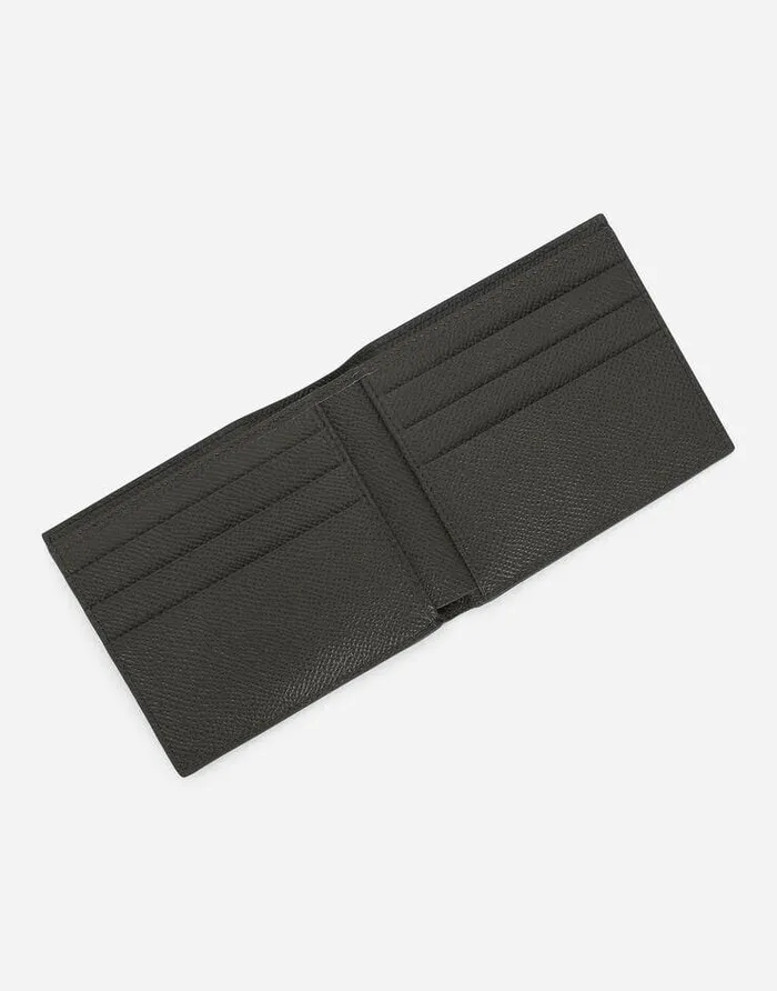 Dolce and Gabbana Wallets And Small Leather Goods Men Dauphine Calfskin Wallet Grey Dolce and Gabbana Wallets And Small Leather Goods Men Dauphine Calfskin Wallet Grey