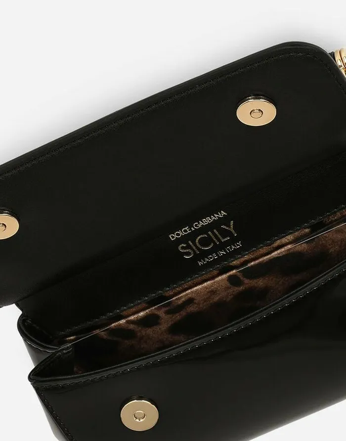 Dolce and Gabbana Wear It Like DGCelebs Women Small Sicily Handbag Black Dolce and Gabbana Wear It Like DGCelebs Women Small Sicily Handbag Black