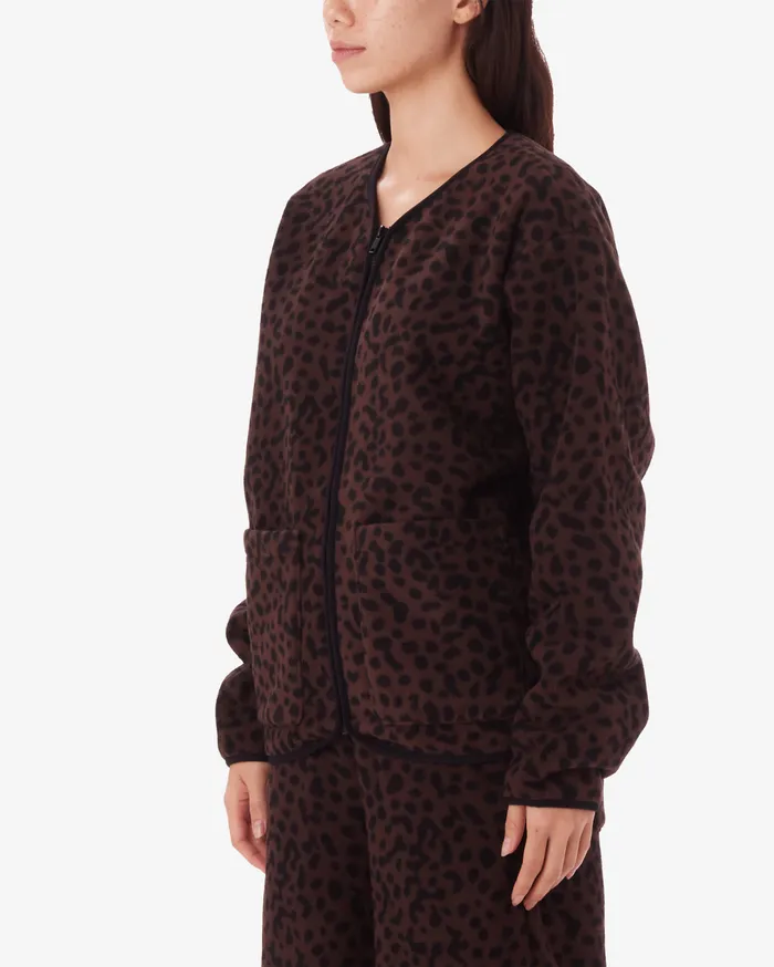 DOTTIE LINER JACKET Java Brown Multi JACKETS OBEY Clothing Women