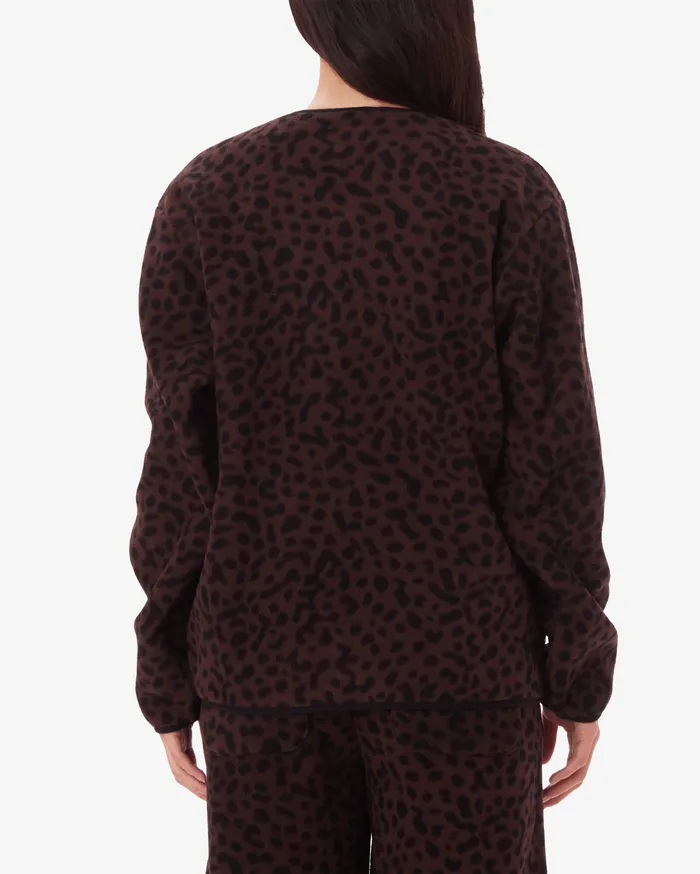 DOTTIE LINER JACKET Java Brown Multi JACKETS OBEY Clothing Women