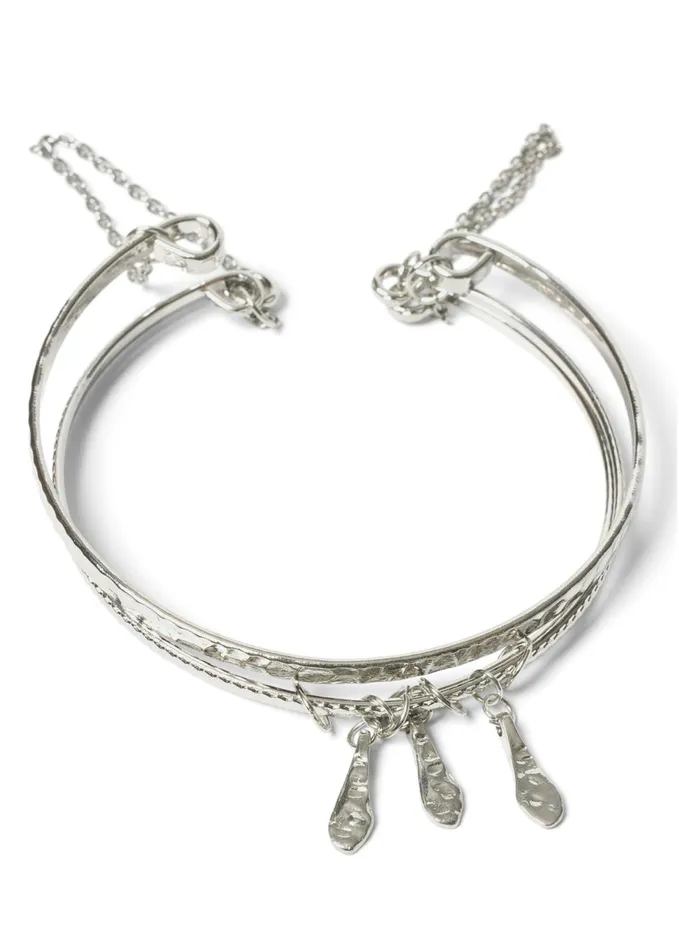 DOUBLE BAND ARM CUFF Silver Women VENUS Bracelets