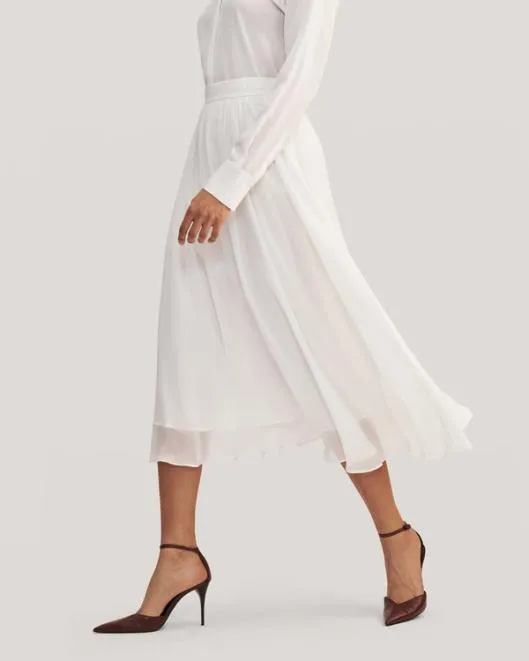Doublelayer Silk Tulle Skirt Women Lilysilk Bottoms
