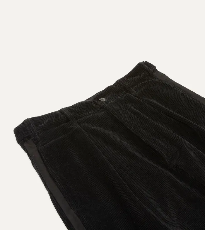 Drake039s Black Corduroy Games Dinner Trousers 8211 Clothing