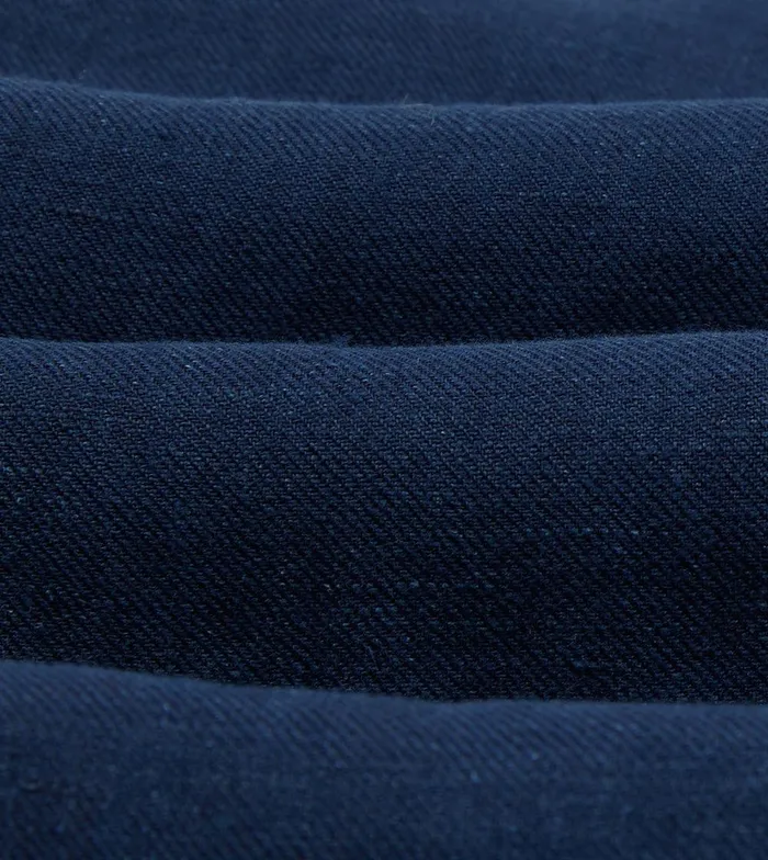 Drake039s Blue Linen TwoPocket Work Shirt 8211 Shirts