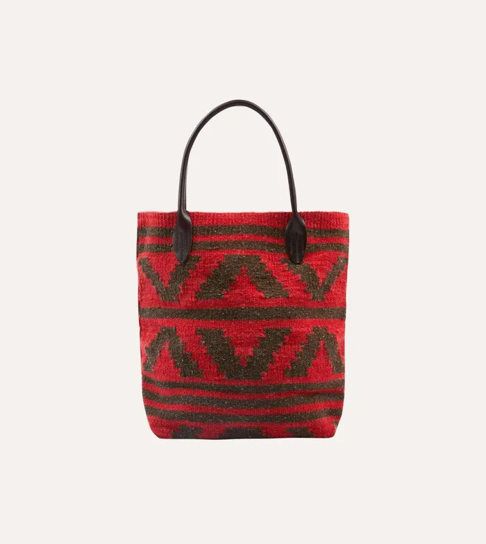 Drake039s Chamula Antique Red Wool Blanket Tote 8211 Accessories