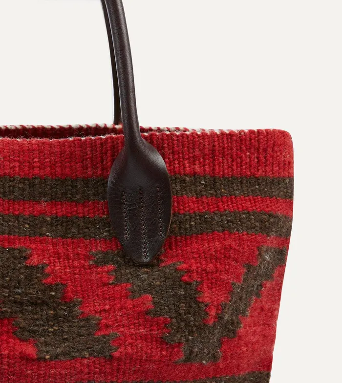 Drake039s Chamula Antique Red Wool Blanket Tote 8211 Accessories
