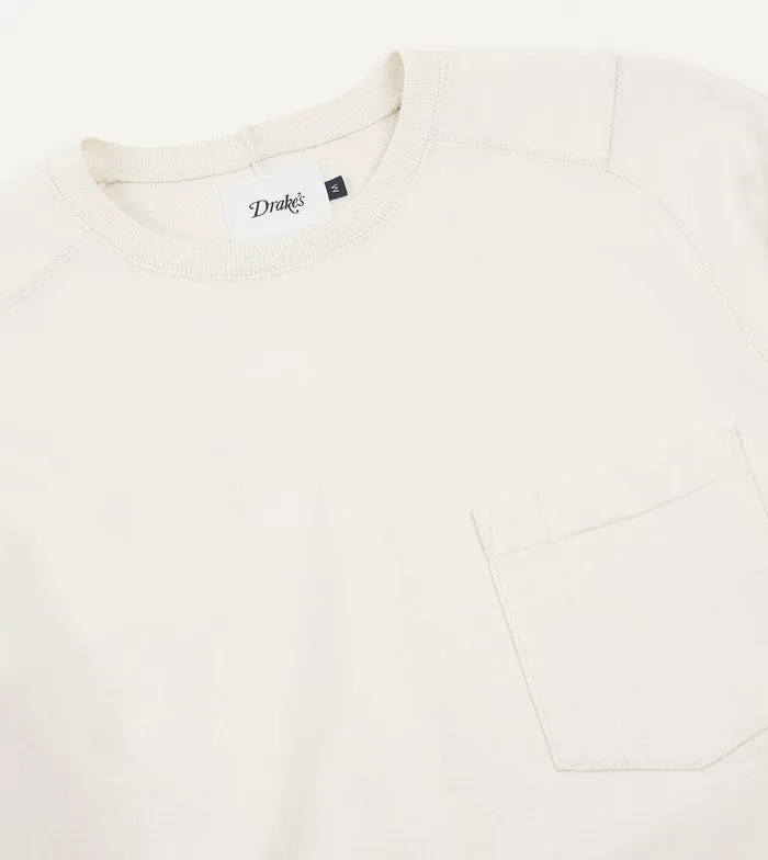 Drake039s Ecru Cotton LongSleeve Hiking Sweatshirt 8211 Clothing