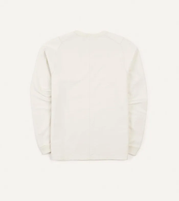 Drake039s Ecru Cotton LongSleeve Hiking Sweatshirt 8211 Clothing