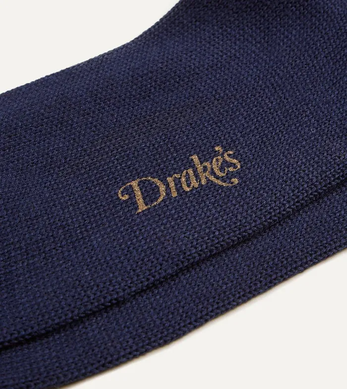 Drake039s Navy Argyle Wool Cotton Socks 8211 Accessories