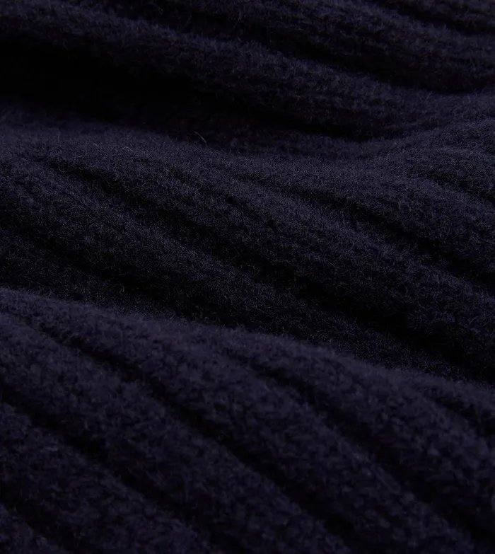 Drake039s Navy Lambswool Ribbed Knit Cap 8211 Accessories