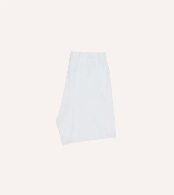 Drake039s White Cotton Poplin Boxer Shorts 8211 Accessories