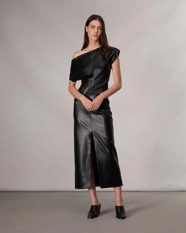 Dresses and Skirts Women Rag and Bone Eleanor Faux Leather Dress Black