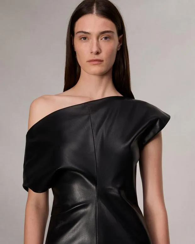 Dresses and Skirts Women Rag and Bone Eleanor Faux Leather Dress Black