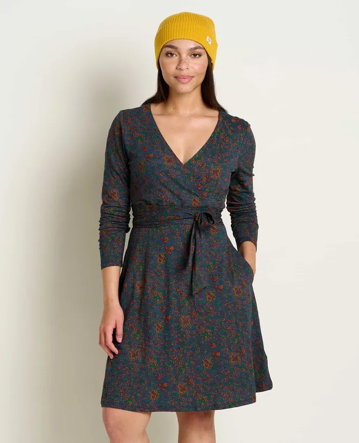 Dresses ToadandCo Women8217s Cue Wrap Long Sleeve Dress True Navy Paisley Print Dresses ToadandCo Women8217s Cue Wrap Long Sleeve Dress True Navy Paisley Print