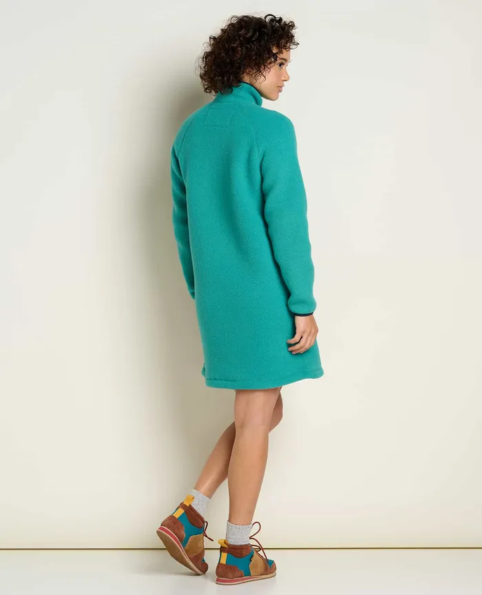 Dresses Women8217s ToadandCo Campo Fleece 14 Snap Dress Cyan