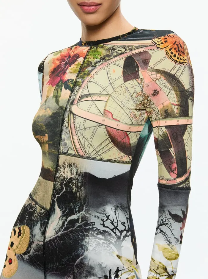 Dresses Women Alice Olivia Delora Mini Dress Eco Fusion