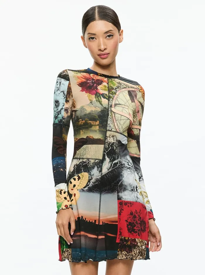 Dresses Women Alice Olivia Delora Mini Dress Eco Fusion