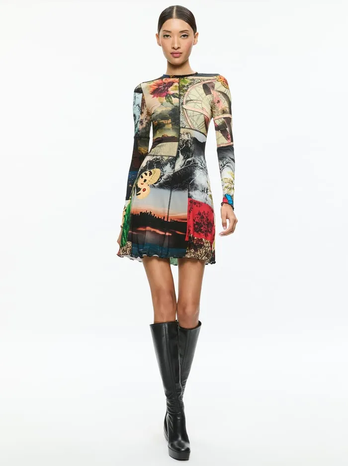 Dresses Women Alice Olivia Delora Mini Dress Eco Fusion