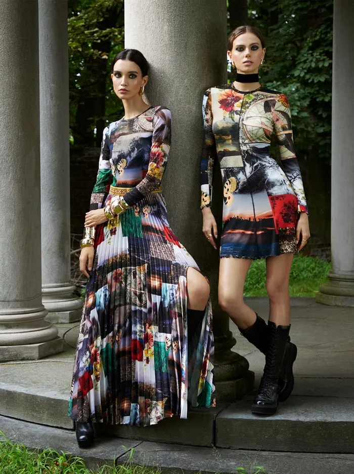 Dresses Women Alice Olivia Delora Mini Dress Eco Fusion
