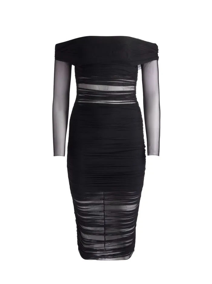 Dresses Women Alice Olivia Isadola Midi Dress Black