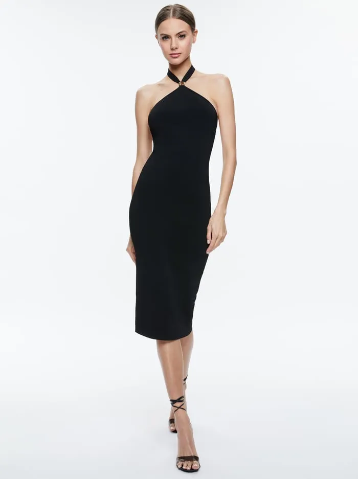Dresses Women Alice Olivia Noe Halter Dress Black