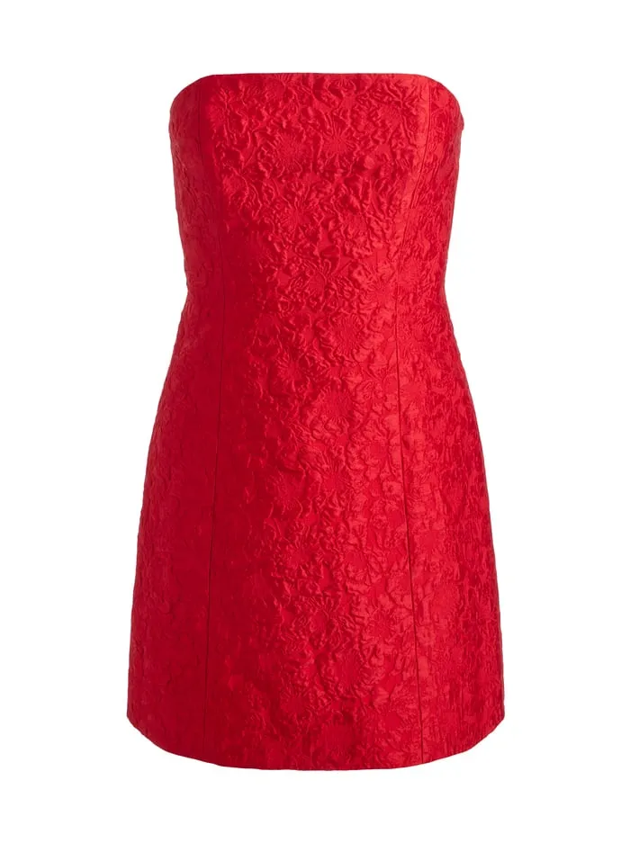 Dresses Women Alice Olivia Velia Mini Dress Perfect Ruby