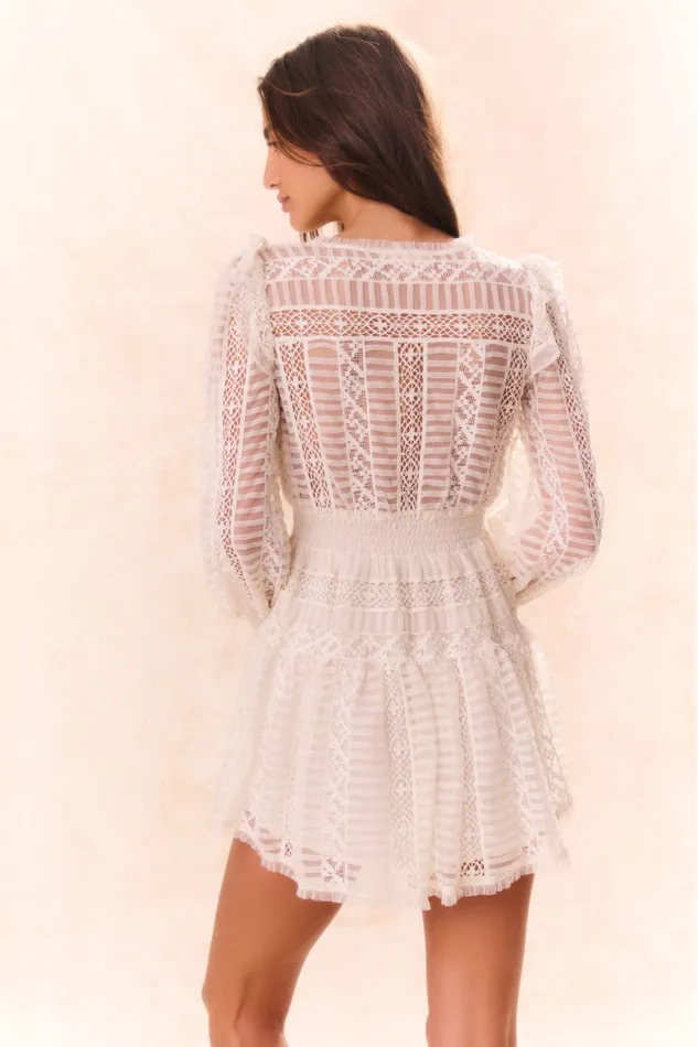 Dresses Women LoveShackFancy Alonsa Lace Cream