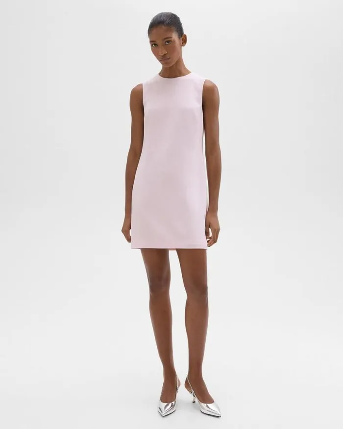 Dresses Women Theory Shift Dress In Admiral Crepe Bloom